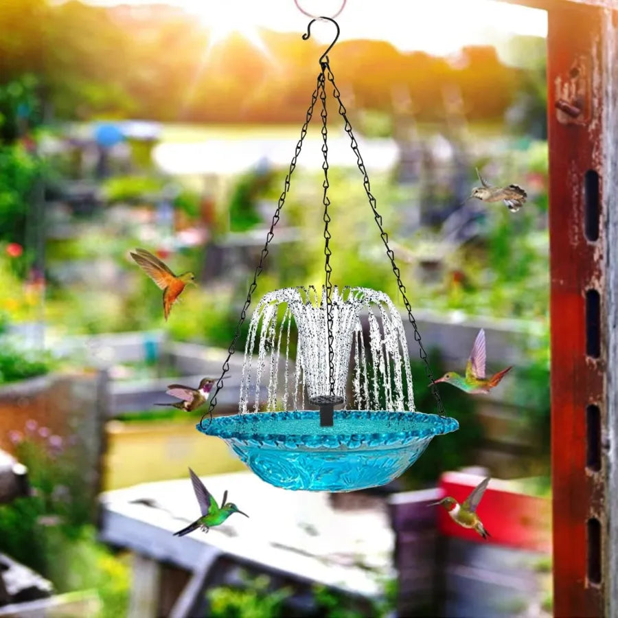 Bircana Floating Fountain Hanging Bird Feeder
