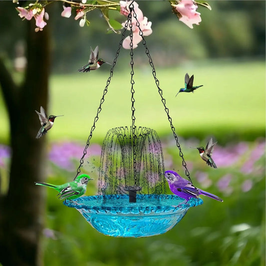Bircana Floating Fountain Hanging Bird Feeder