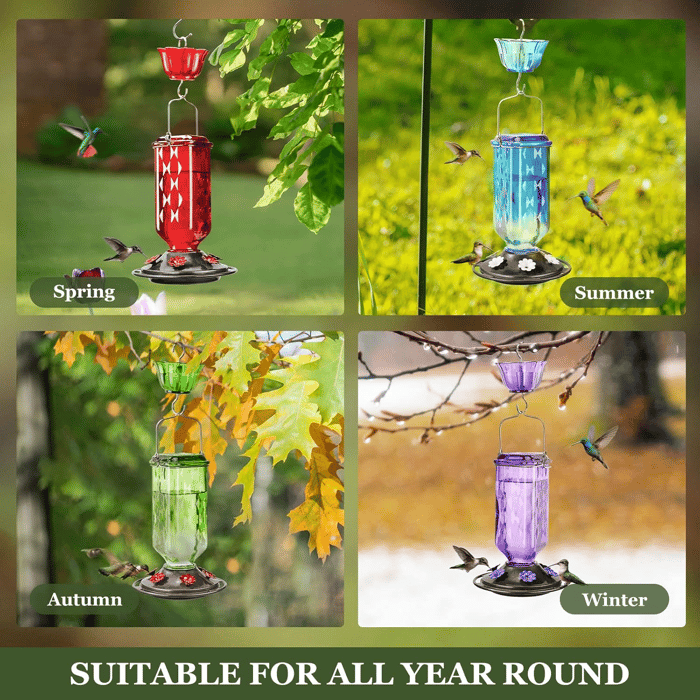 Bircana Hummingbird Feeder for Outdoor Hanging