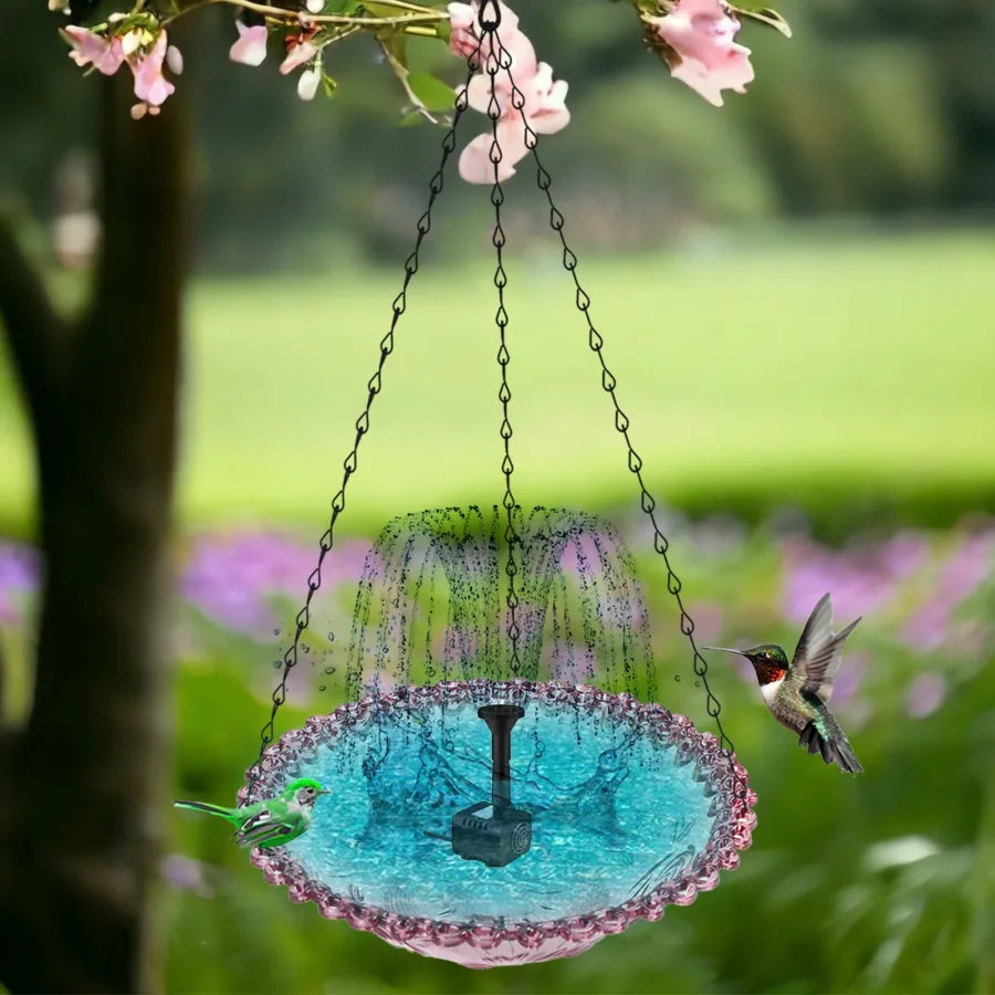 Bircana Floating Fountain Hanging Bird Feeder