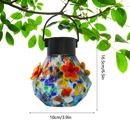 Bircana Hummingbird Feeder with Solar Light