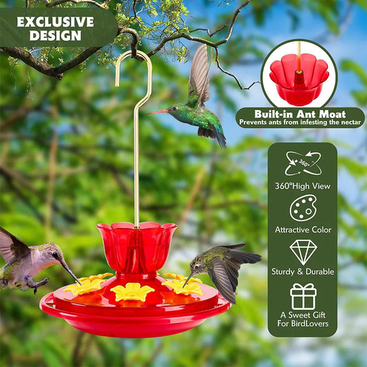 Bircana Leak-Proof Hummingbird Feeder