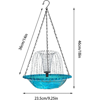 Bircana Floating Fountain Hanging Bird Feeder