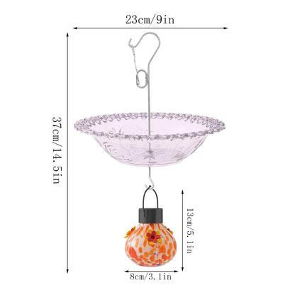 🌞💐 Bircana Solar Hummingbird Feeder
