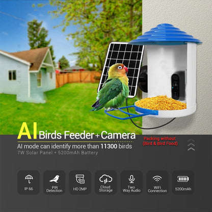 Bircana Smart Hummingbird Feeder with Camera