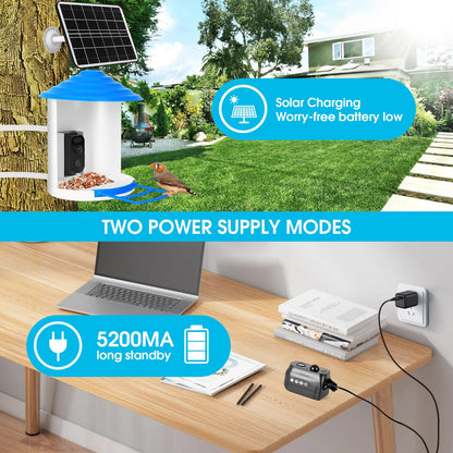 Bircana Smart Hummingbird Feeder with Camera