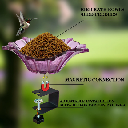 Bircana New Outdoor Garden Bird Bath Bowls & Bird Feeders